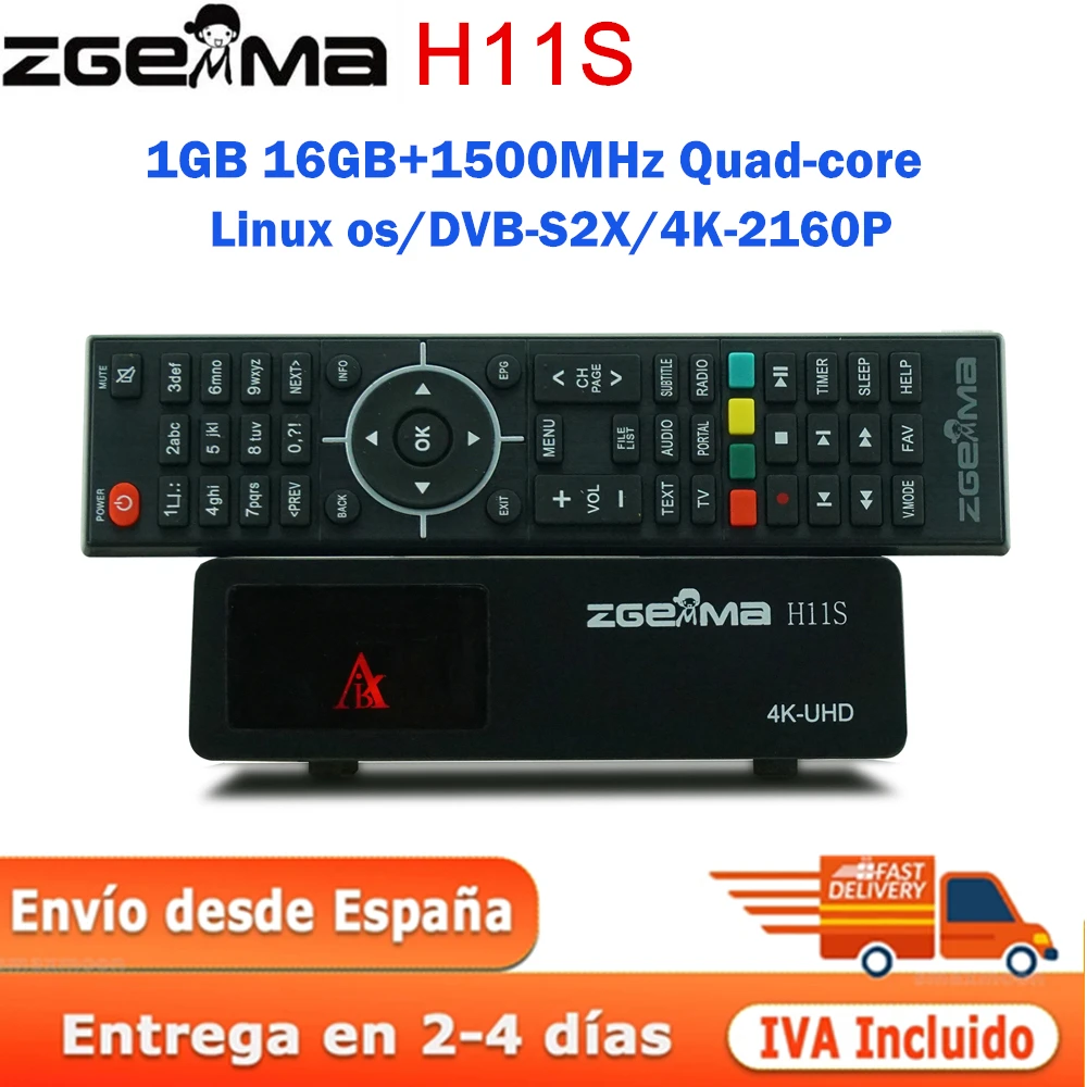 

Zgemma Satellite TV Receiver H11S DVB-S2X 4K UHD Linux System E2 Smart Digital Receptor