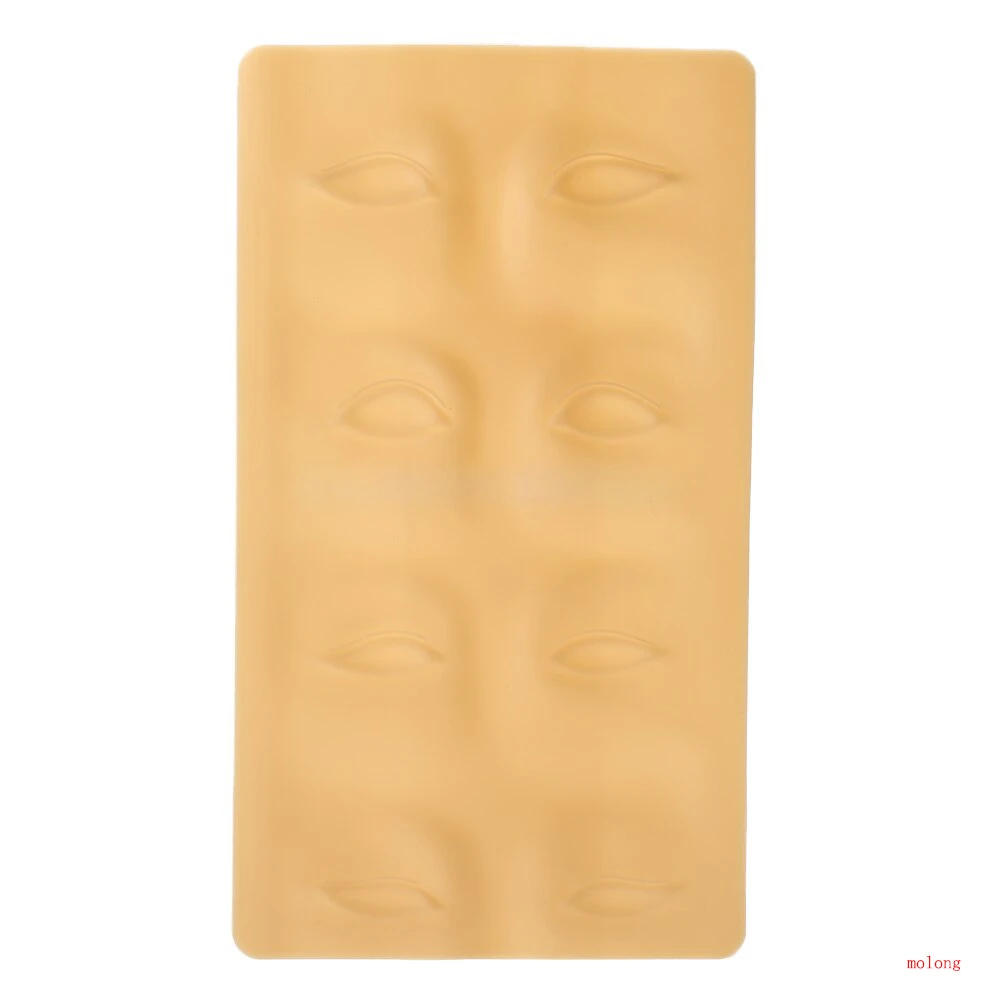 3D 2 шт. микроблейдинг Косметика силиконовая тренировочная кожа для бровей