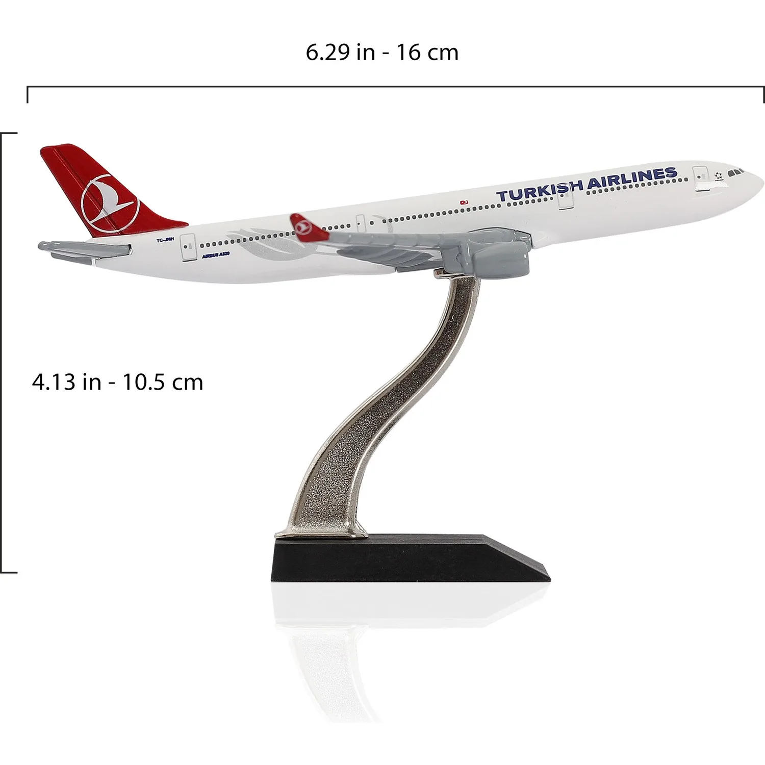 Турецкие авиалинии 1:400 металлические строительные самолеты летательного аппарата придают стильный вид вашему офису, Кабинету или витрине магазина, пилотный подарок
