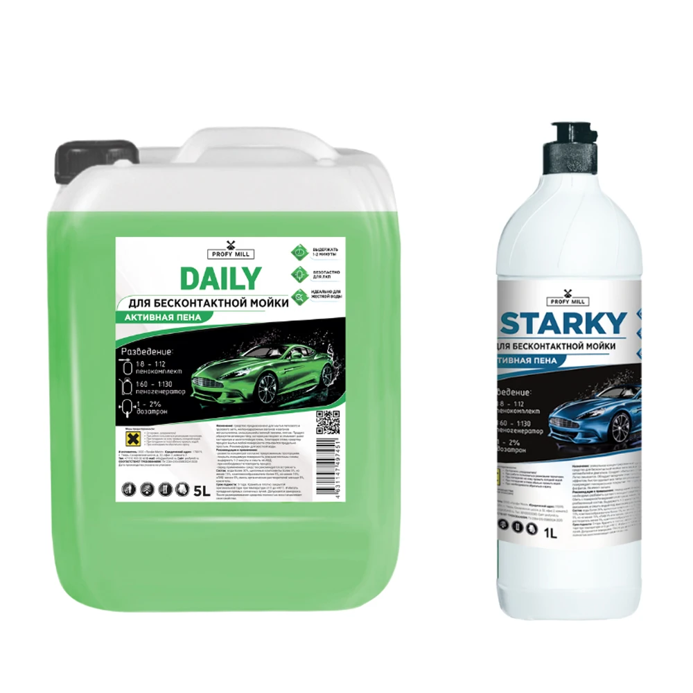 Активная пена - автошампунь. Разновидность моделей &quotProfy Mill&quot. Производство: