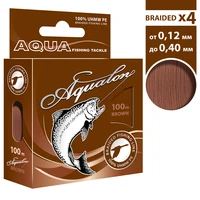 Плетеный шнур для рыбалки AQUALON (100m), диаметры от 0,12 до 0,40mm#3