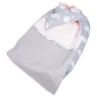 100% Cotton 3 Pcs Newborn Baby Handmade Swaddle Sleeping Bag Sleep Sack Stroller Wrap Gray