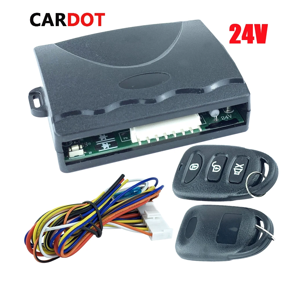 

Cardot Remote Central Lock Keyless Entry For 24V Vehicles Trucks Universal Model For USA Brazil Australia Canada Europe Market