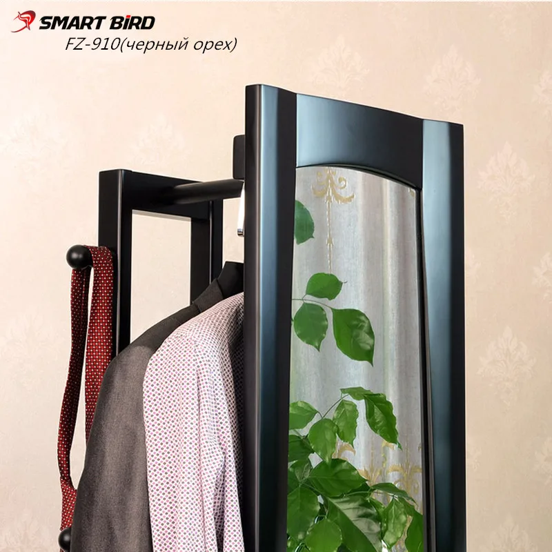 Зеркало напольное вешалка для одежды в прихожей дубовая древесина FZ-910 | Мебель