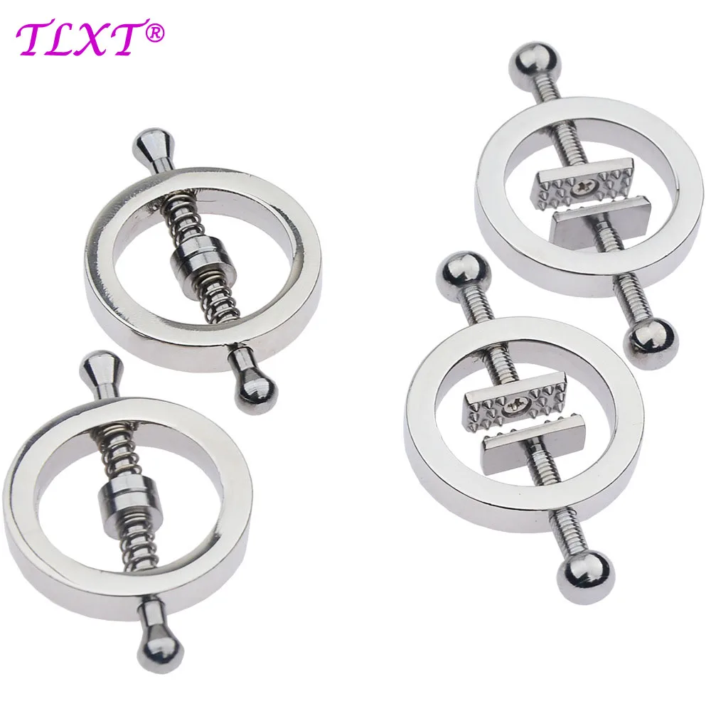 

Female Stainless Steel Adjustable Torture Play Clamps Metal Nipple Clips Breast BDSM Bondage Restraint Fetish Sex Toys for Women