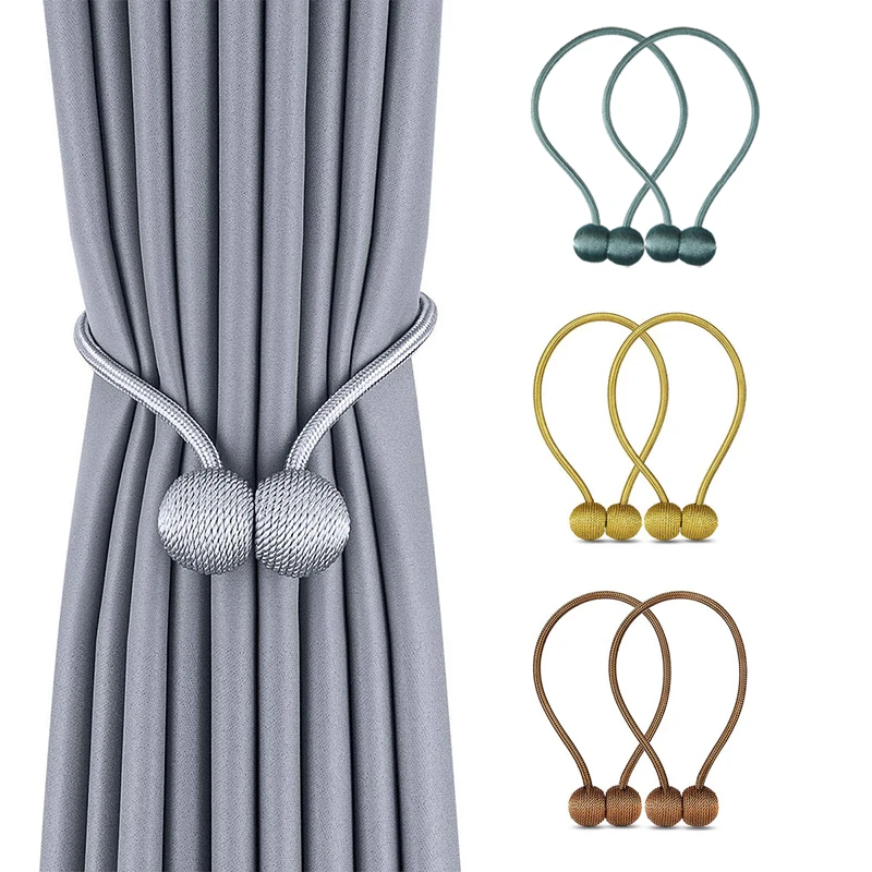 Креативные магнитные зажимы для штор из сплава вязания галстука занавесок с