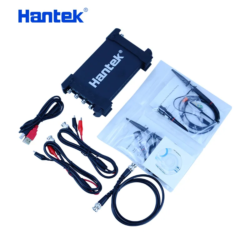 Hantek 4CH USB осциллографы для ПК 1GSa/s 2 мВ-10 В/див 250 МГц Ручной осциллограф 200MSa/s DDS