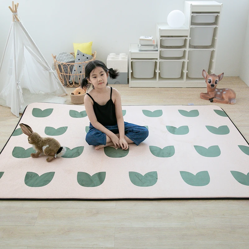 

Play Mat Thick Baby Crawling Mat Non-Toxic Kids Exercise Playmat Large Memory Foam Floor Play Mat with Soft Inter