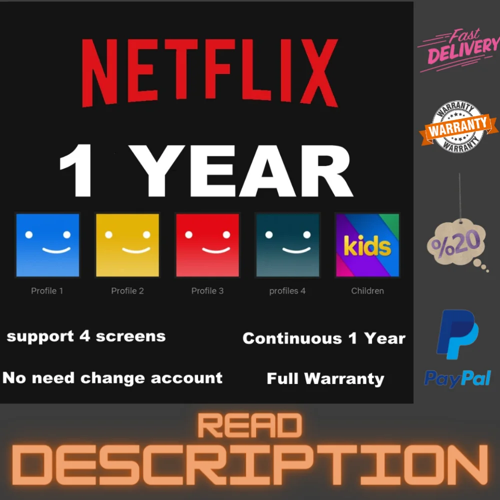 

{Netflixes Premium & Standard Acc 1 Screens Avaliable Worldwide 1000% 4K Ultra HD}