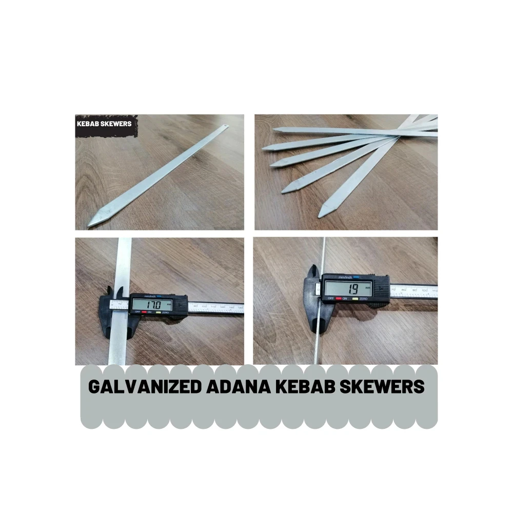 meat barbecue grill chopped steel galvanized urfa adana kebab doner skewer well stick metal garden home accesories cooking tools free global shipping