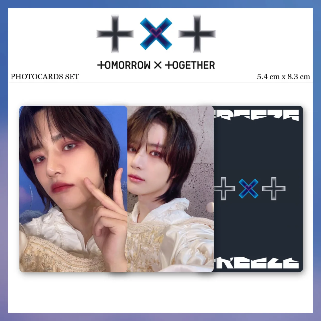 10 шт/комплект Карты Tomorrow x Together TXT FREEZE двусторонние для коллекции | Канцтовары