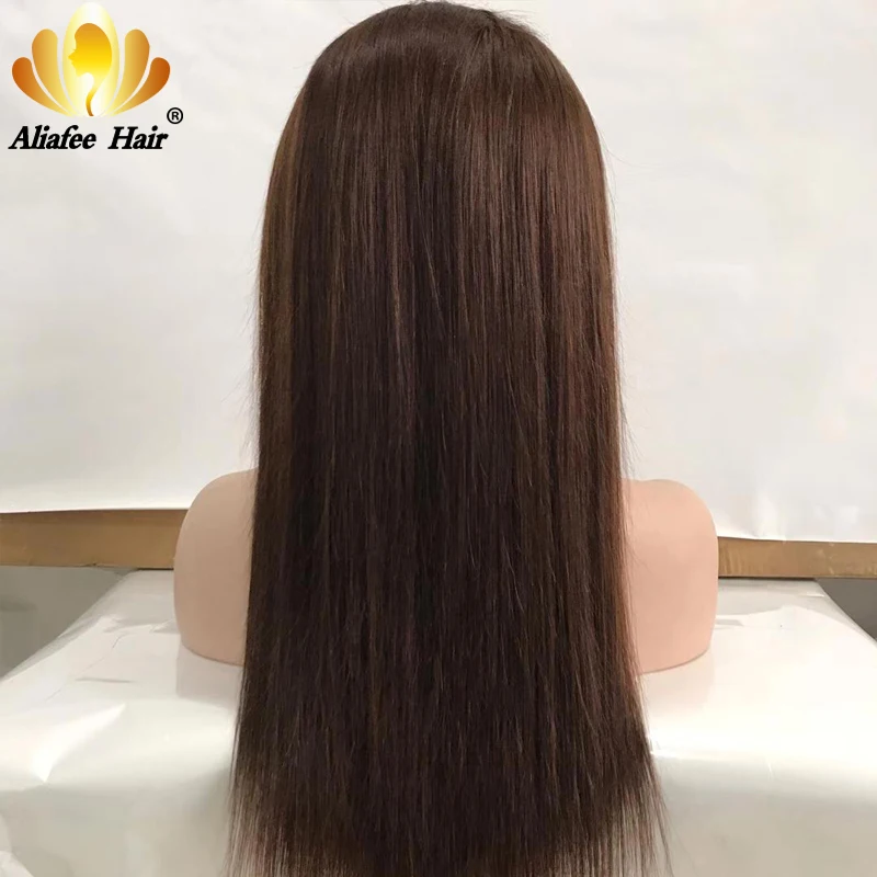 #2 Цветной 13x4 Синтетические волосы на кружеве парики из натуральных волос