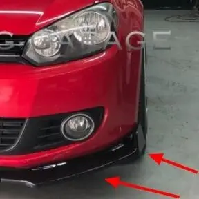 Комплект для Volkswagen Golf 6 MK6 комплект переднего бампера губ спойлер сплиттер