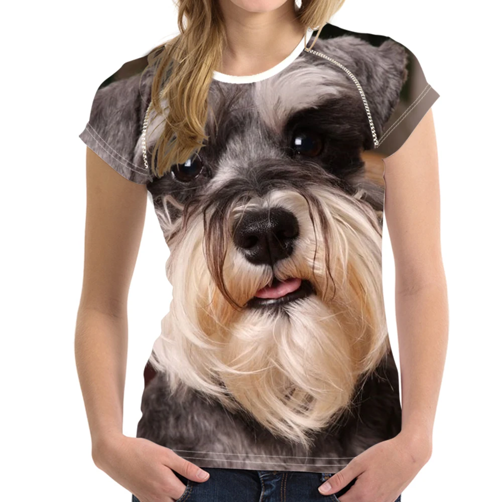 Женская футболка с круглым вырезом noisydesign эластичная Базовая 3D принтом в виде