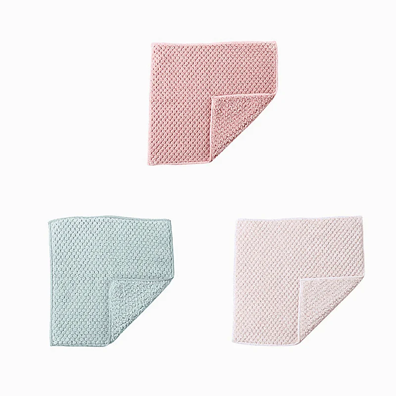 3 colors Лидер продаж 1/3/5 шт. супер абсорбент тарелки Microfiber чистящая ткань с высокой пропускной способностью посуда чистый Полотенца бытовой Кухня инструменты - Цвет: 3 colors