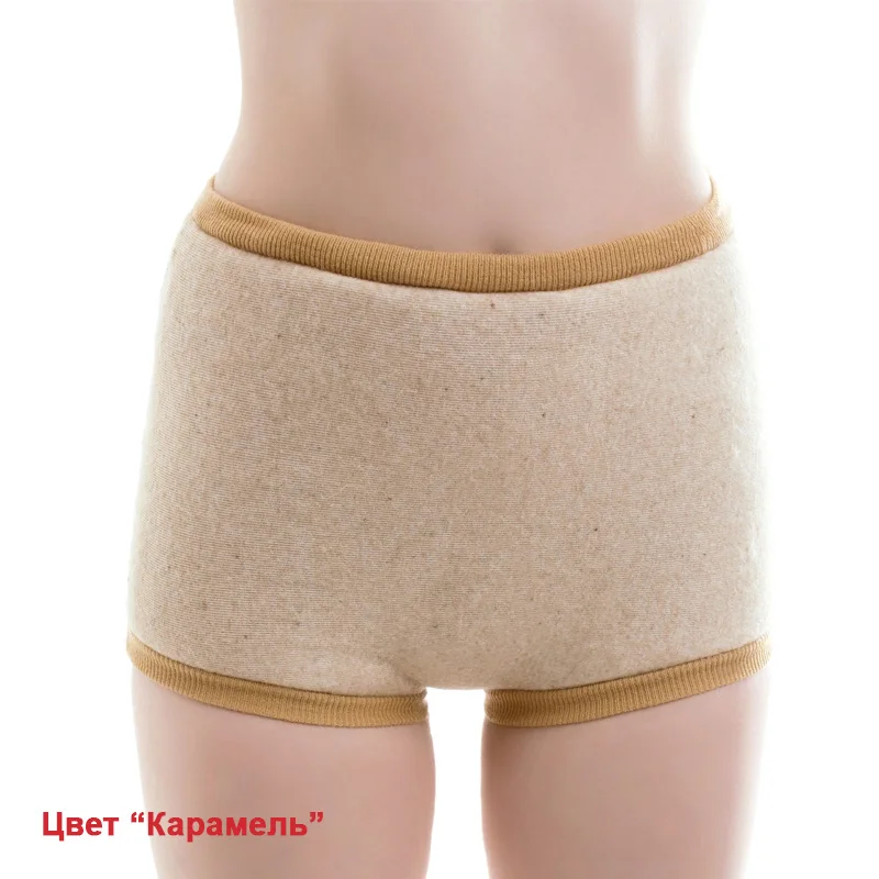 Трусы меховые WOOLLAMB из овечьей шерсти шорты эластичный мех на текстильной основе