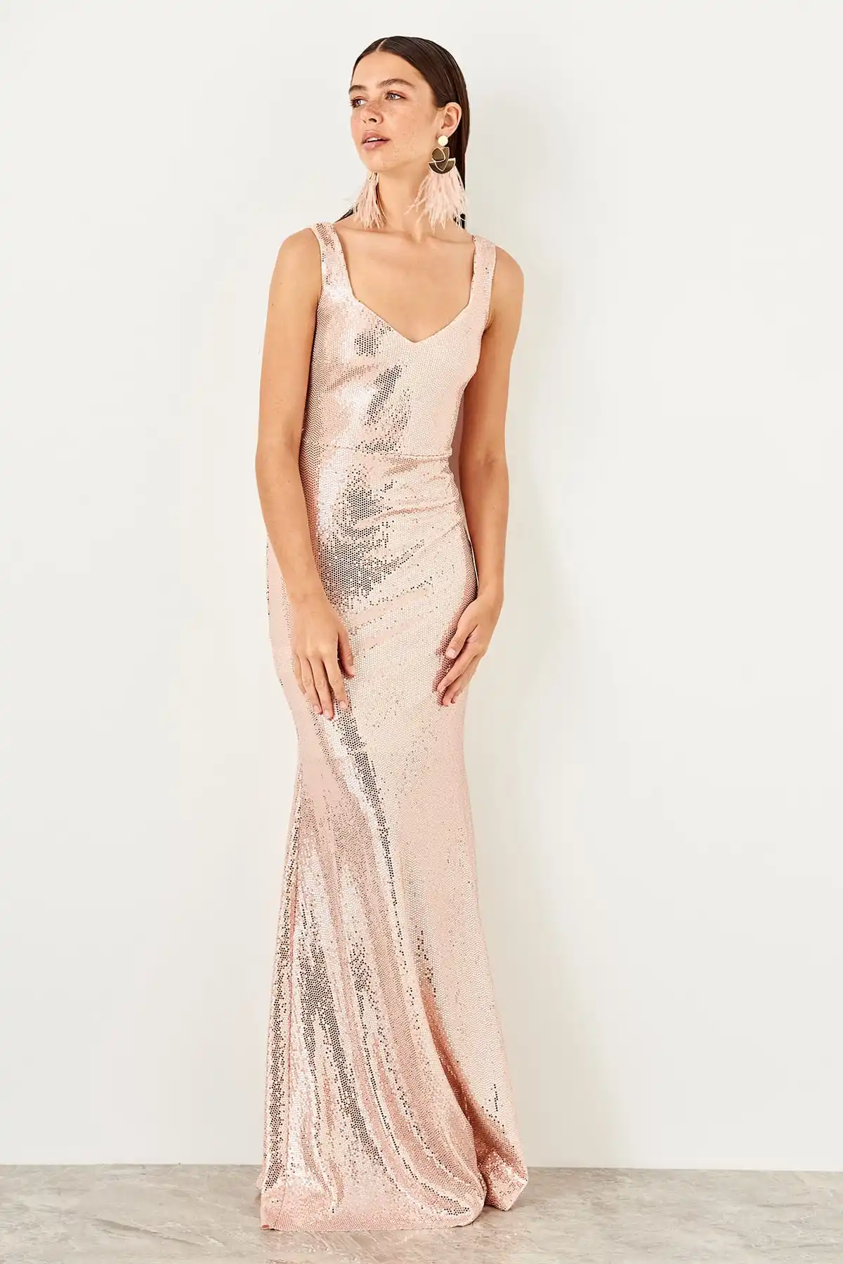 Trendyol Shimmering Evening Dress TPRSS19YL0020 | Свадьбы и торжества