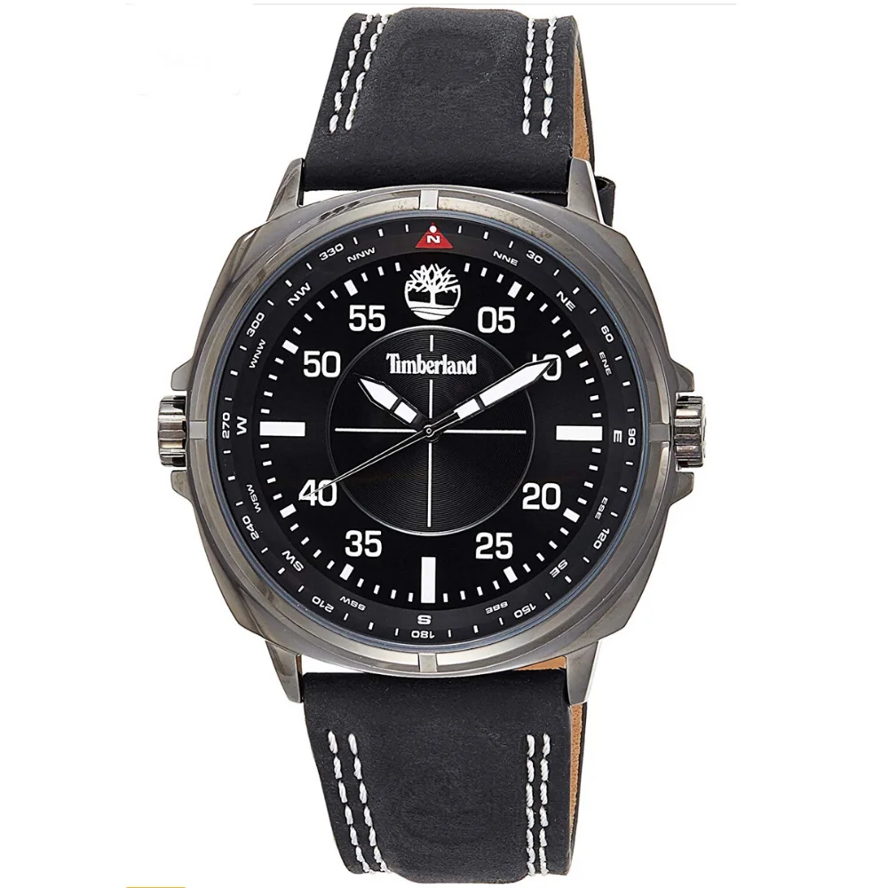 Мужские Аналоговые Классические кварцевые часы Timberland с кожаным ремешком