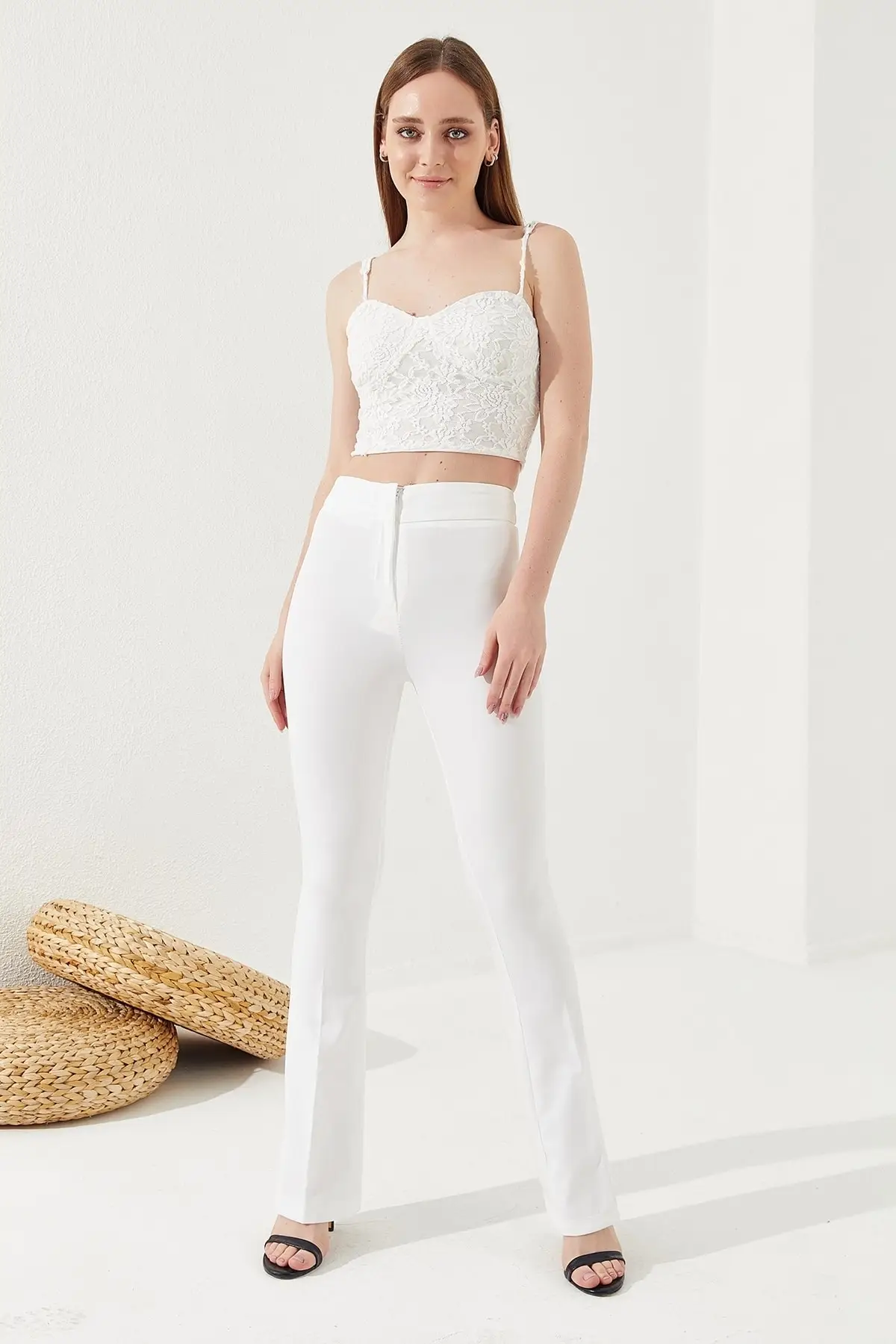 

Women Casual Wide Leg Pants High Waist Spring Summer Top Office Female Sexy Fashion Trousers Workwear Elegant Long Elegant Pants