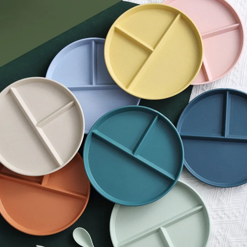 3 ячейки для еды обеденные тарелки набор посуды с отсеком Сервировочные блюда