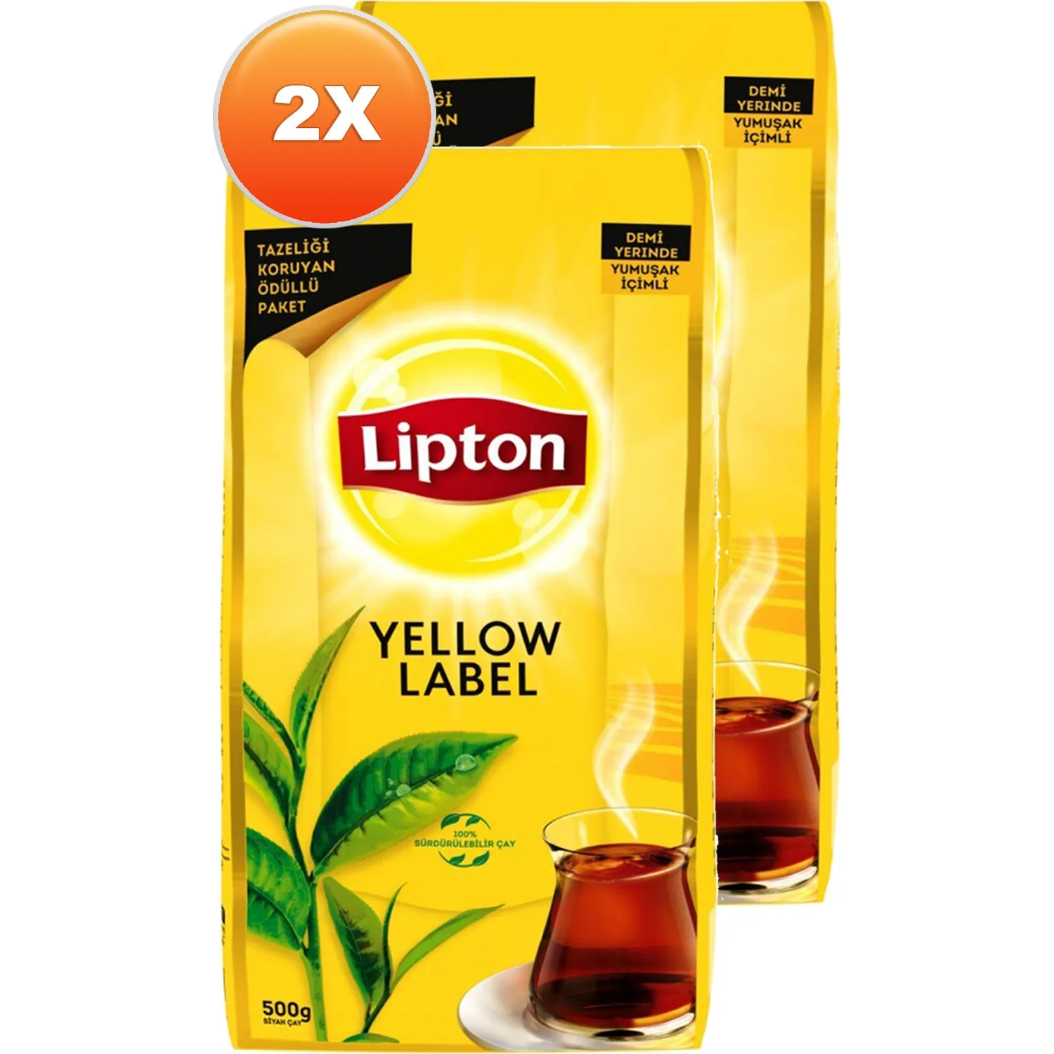 

Великолепный роскошный желтый Чай Lipton 500 г x 2, бесплатная доставка
