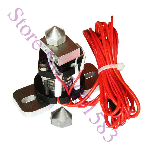 3D головка принтера Reprap Budaschnozzle V2.0 две насадки с 0,35 мм и 0,4 мм 3D принтер штранг-прессования, 3d принтер запчасти