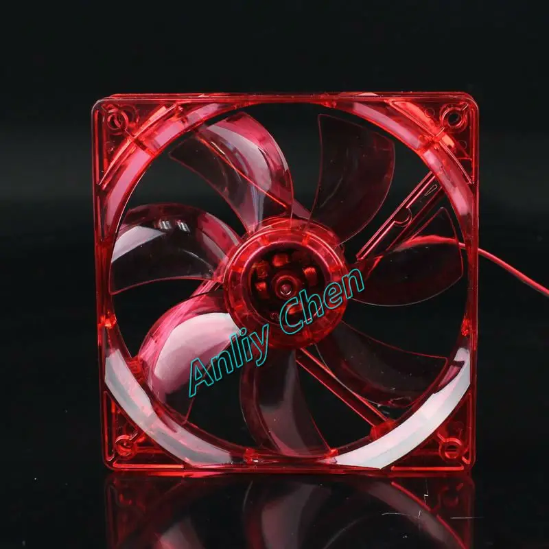 500 штук в партии GDT120x25mm PC чехол для компьютера 12 см 4Pin DC 12V Красный светодиодный электрический вентилятор