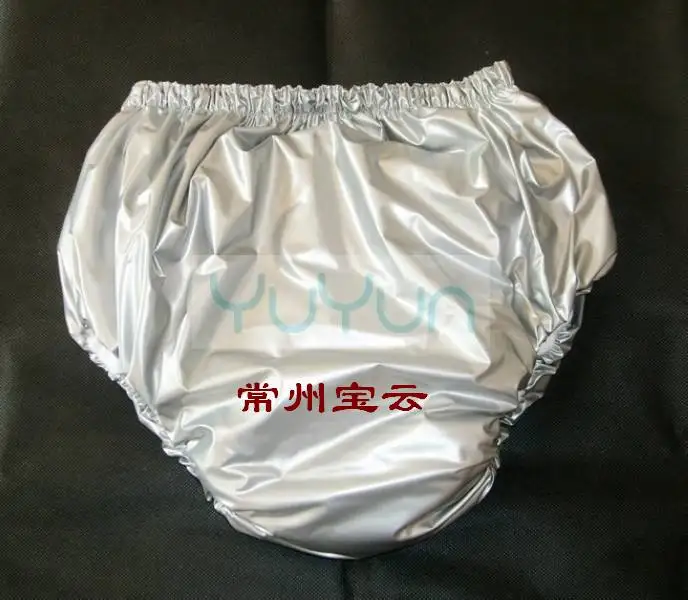 FUUBUU2033-silvery-L подгузники для взрослых, Большие Подгузники из ПВХ для взрослых, тканевые подгузники для взрослых, подгузники для взрослых ABDL