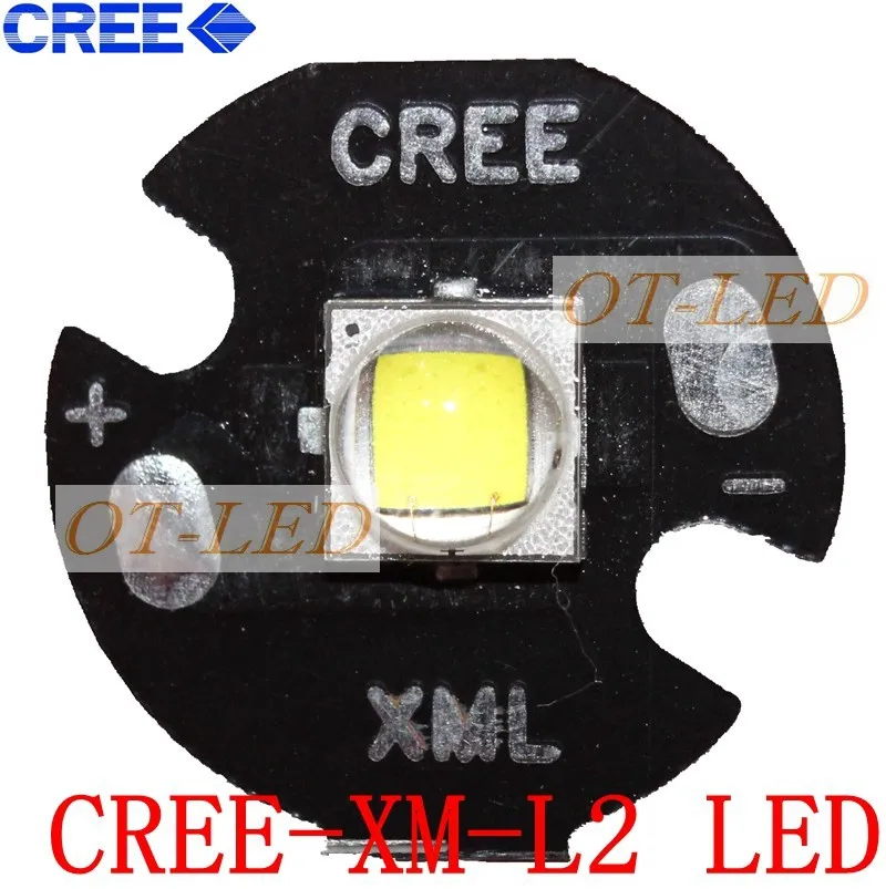 10 шт. CREE XM-L2 XML2 светодиодный T6 U2 10 Вт белый нейтральный белый теплый белый высокой мощности Светодиодный излучатель с 12 мм 14 мм 16 мм 20 мм PCB для DIY