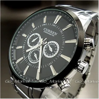 Curren relogios masculinos роскошные Брендовые Часы мужские модные часы кварцевые Деловые повседневные наручные часы полностью стальные мужские часы