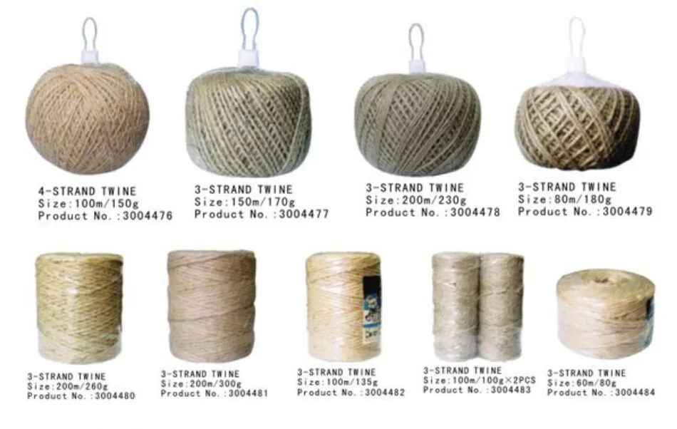 100m/roll 3 ply Natural Jute Hemp Twine Rustic String Cords Hemp rope Wrap Craft Making Decor Rope