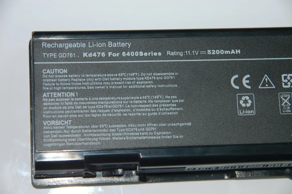 4400mAh лаптоп с Батарея для Dell Inspiron 1501 6400 E1505 Latitude 131L для Vostro 1000 312-0461 451-10338 RD859 GD761 UD267