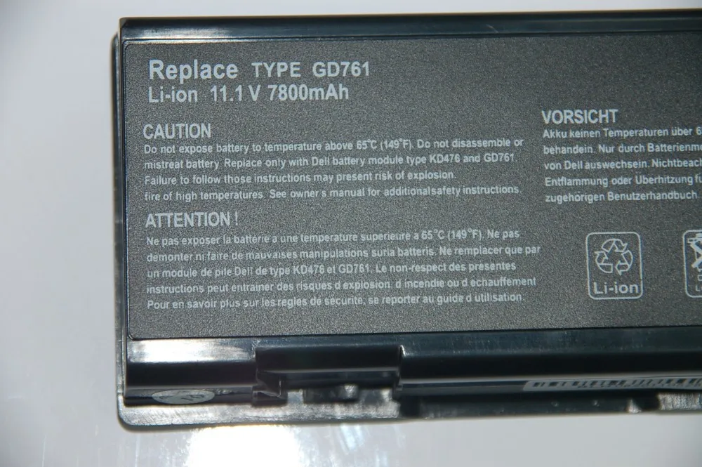 6600 мА/ч, Батарея для Dell Inspiron 1501 6400 E1505 Latitude 131L Vostro 1000 XU937 UD267 UD265 GD761 JN149 KD476 PD942 UD260