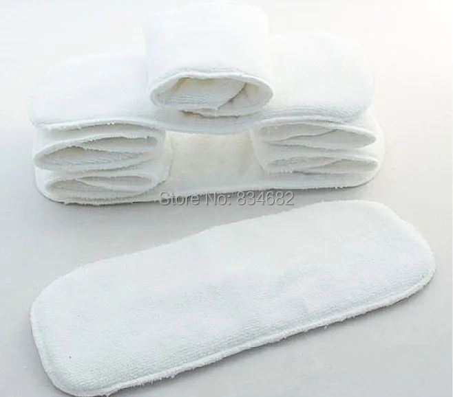 10 PCS Моющиеся микрофибры Детские ткань пеленки подгузник вкладыши в многоразовые подгузники 2 слоя Супер мягкий горячий подгузники