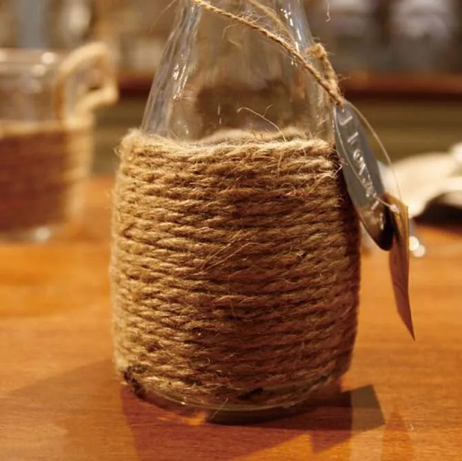 100m/roll 3 ply Natural Jute Hemp Twine Rustic String Cords Hemp rope Wrap Craft Making Decor Rope