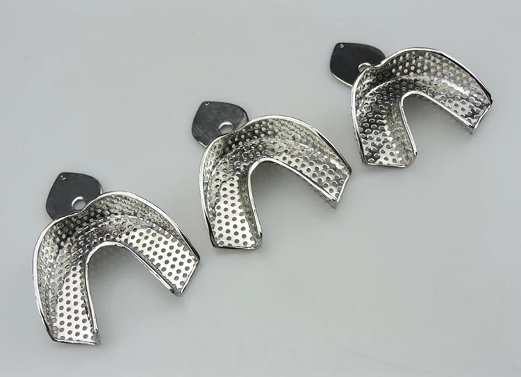 6 шт./компл. поднос для зубных протезов из нержавеющей стали| |