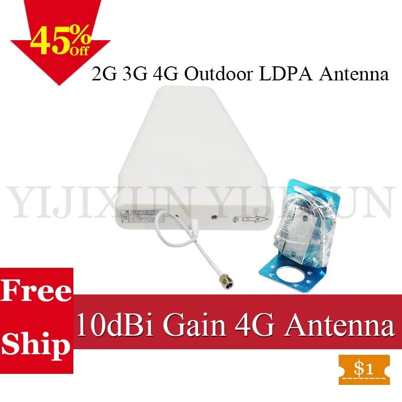 10dBi 800 ~ 2700 mhz N female 4G наружная логарифмическая антенна LPDA для 1800 2600 CDMA GSM DCS AWS WCDMA