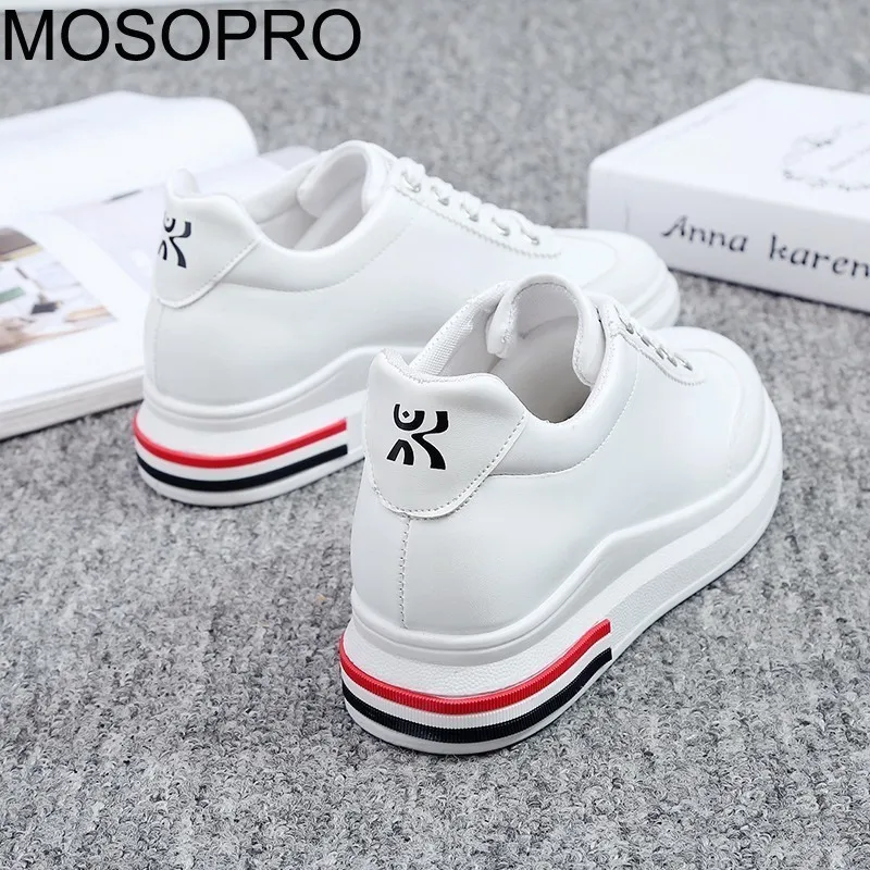 MOSOPRO Woman Spring Sneakers Embroidery Sports Shoes Walking Outdoor Autumn Tennis Height Increasing S019 | Спорт и развлечения