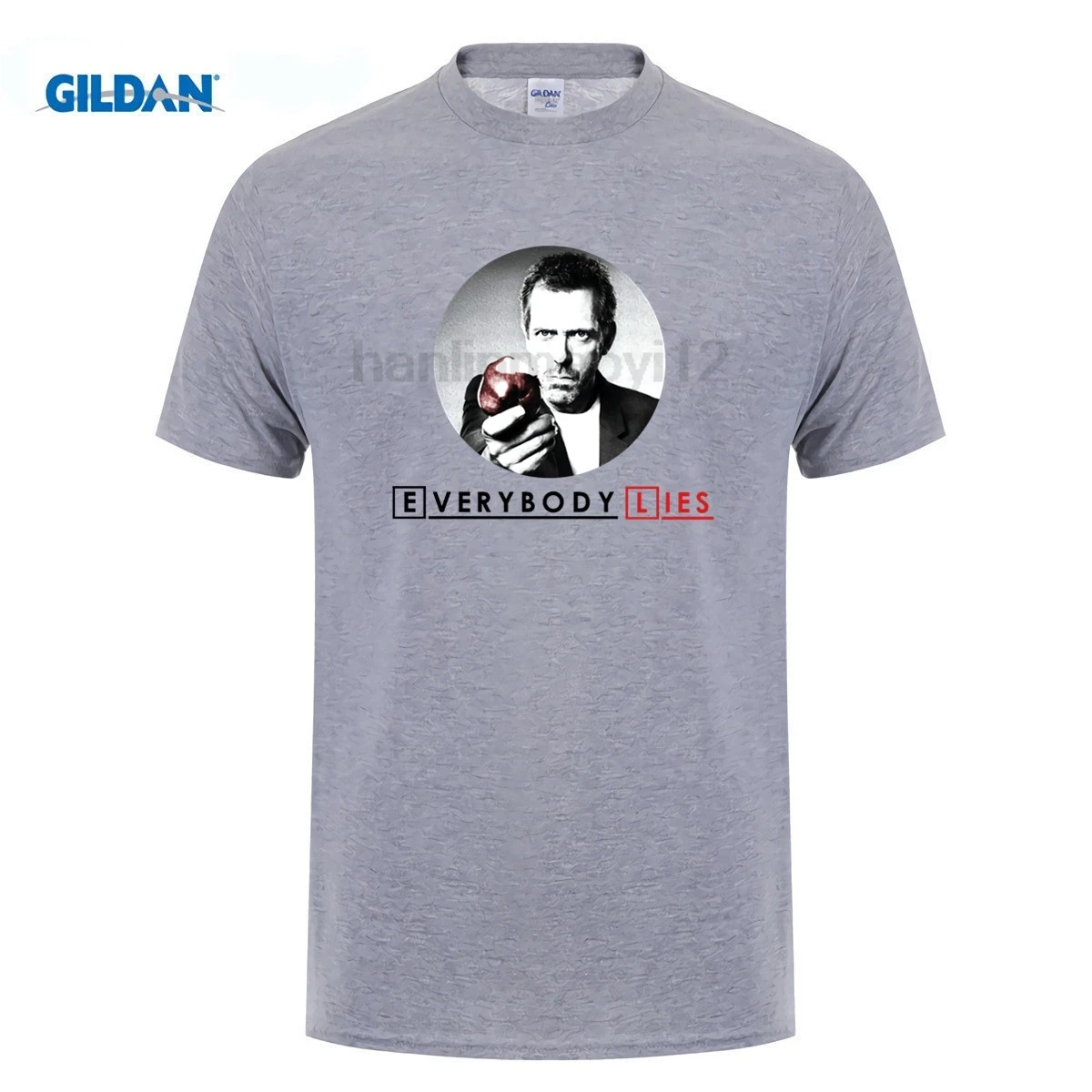 GILDAN Dr House Everybody Lies Tee Shirts Teenage Cotton Short Sleeve T-Shirt Great Men's Cool T Shirt O Neck | Мужская одежда