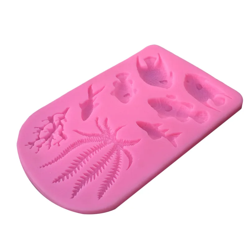 Aprince силиконовая форма морские водоросли морская рыба DIY помадка шоколада сухая