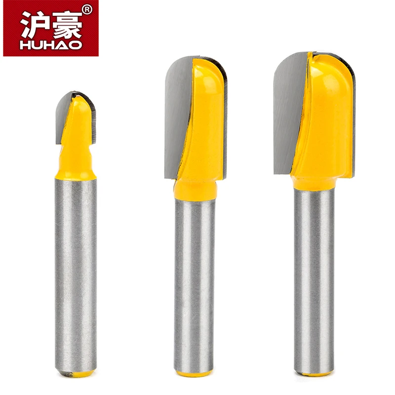

HUHAO 1pc 1/2" Lengthening Deep Round Bottom Woodworking Router Bits Round Slotting Milling Cutter For Woodworking Furniture