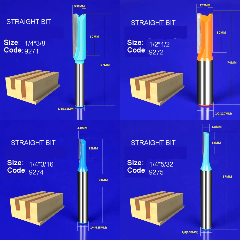 1 шт. деревянная фреза прямая Концевая триммер очистка утапливание отделка