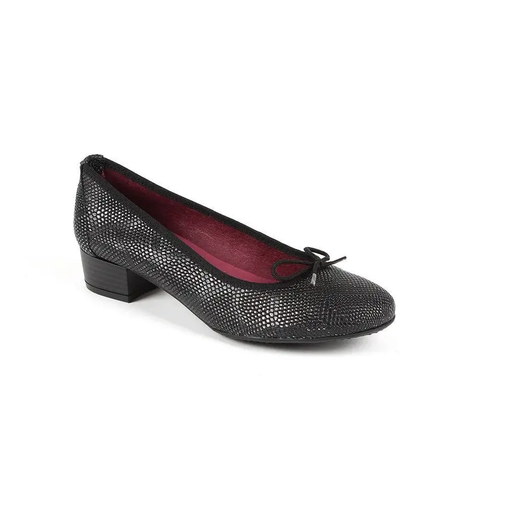 AYESTARAN WOMAN SKIN HEEL SHOES DANCER SNAKE BLACK |Женские туфли| |