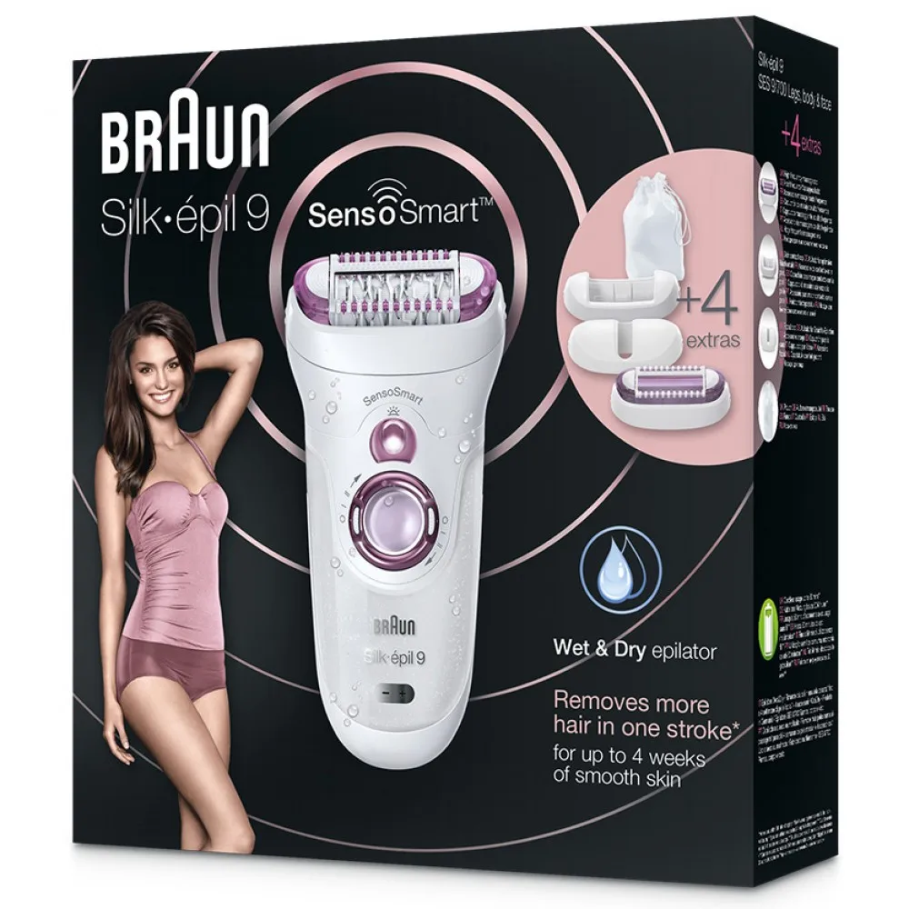 Эпилятор Braun Silk epil 9 SkinSpa SensoSmart Wet & Dry 9700|Эпиляторы| |