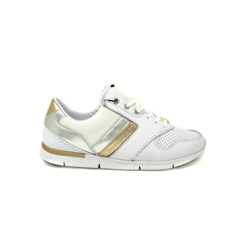 Женские тапочки с низким берцем от TOMMY HILFIGER WOMAN SKIN SPORT Цвет белый|Тапочки| |