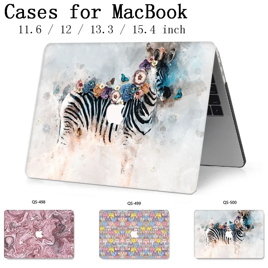 Новый Для MacBook Air Pro retina 11 12 13 15 с защитой экрана клавиатуры Чехол для Apple ноутбук