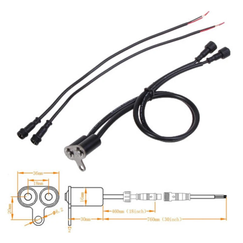 An Adjustable Mounting Waterproof Switch Button DC12V Headlight For ON-OFF Handlebars Of Motorcycles | Автомобили и мотоциклы