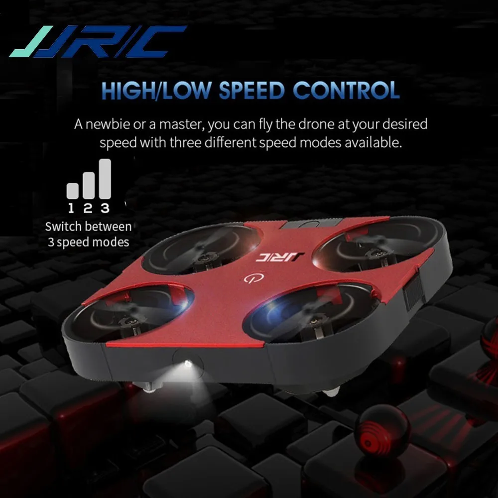 Ультратонкий мини Дрон JJRC 4 канала с дистанционным управлением Складные Игрушки