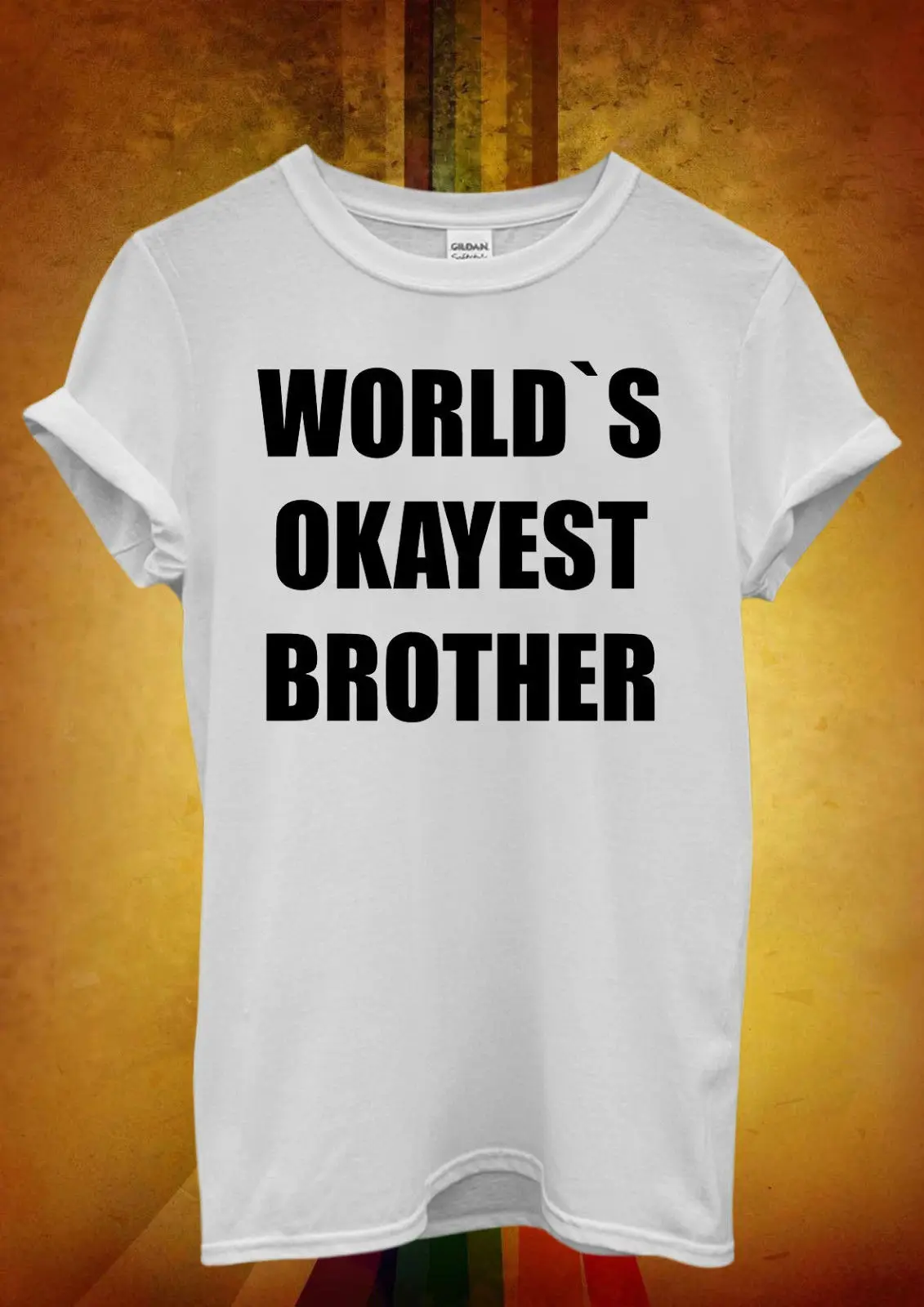 Забавная футболка для мужчин и женщин в мире Okayest Brother унисекс жилет 855 100% хлопок с
