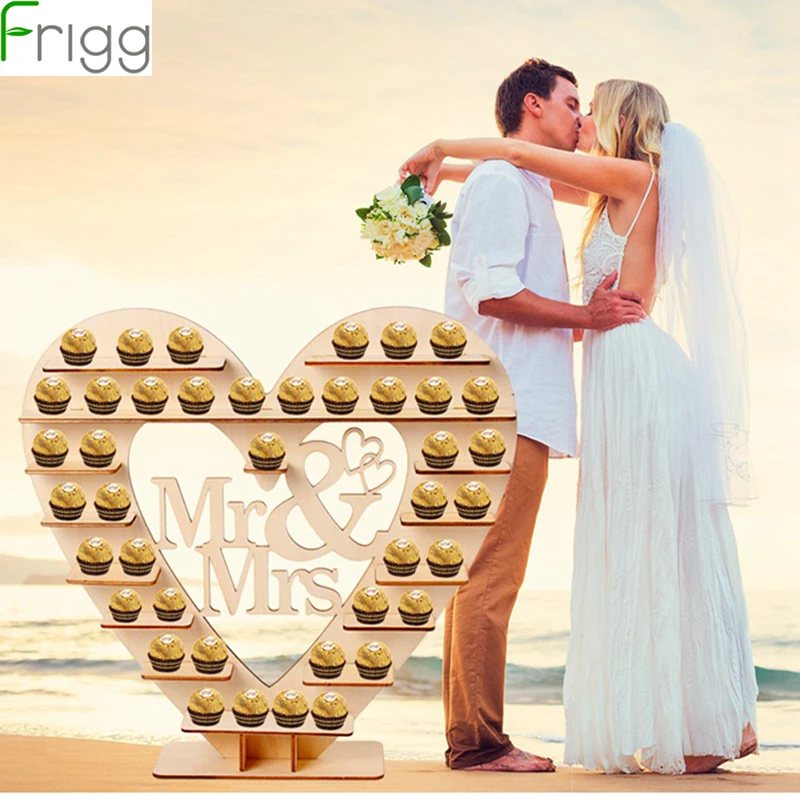 Frigg Mr Mrs свадебный шоколад Сердце Дерево Ferrero Rocher Стенд Свадебный Дисплей